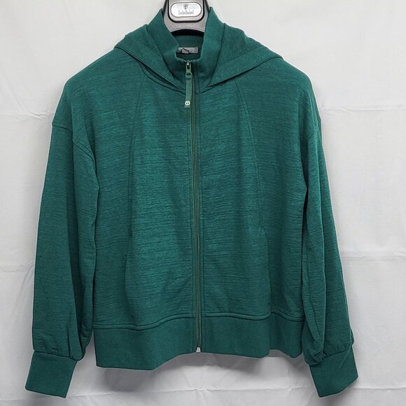T by Talbots Hoodie Sweatshirt Womens Medium Full Zip Long Sleeve Modal Blend - Picture 1 of 15